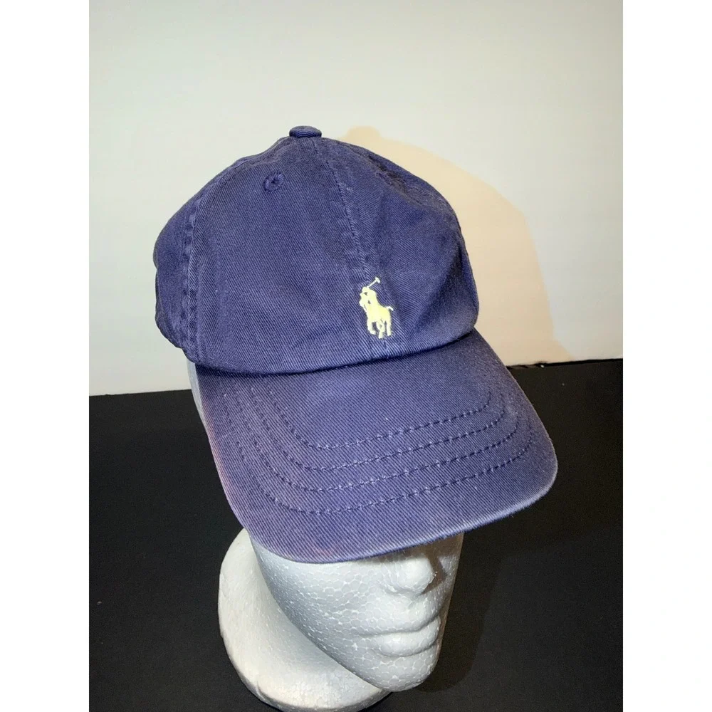 Polo Ralph Lauren Kids Navy Blue Cotton Pony Logo Baseball Cap Hat 12M-24M